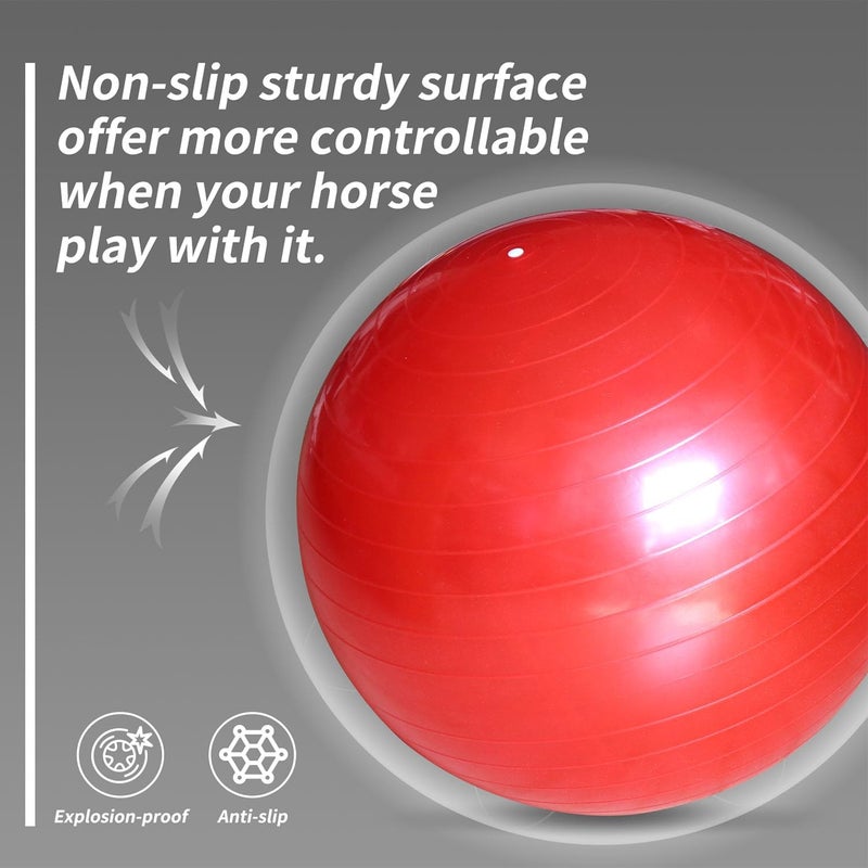 RideFound 17-Inch Horse Balls Mega Equine Ball for Play Training Horse Soccer Ball Anti-Burst Herding Balls for Horses Goat Donkey - Image 4